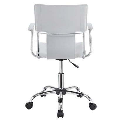 Himari Adjustable Height Office Chair White and Chrome 801363