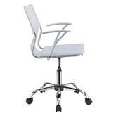 Himari Adjustable Height Office Chair White and Chrome 801363