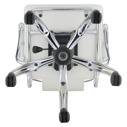 Himari Adjustable Height Office Chair White and Chrome 801363