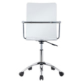 Amaturo Office Chair with Casters Clear and Chrome 801436