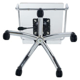 Amaturo Office Chair with Casters Clear and Chrome 801436