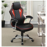 Lucas Upholstered Office Chair Black and Red 801497