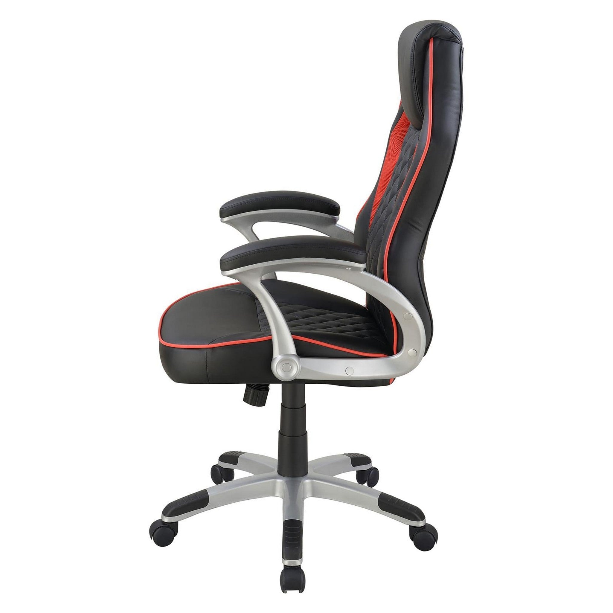 Lucas Upholstered Office Chair Black and Red 801497