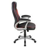 Lucas Upholstered Office Chair Black and Red 801497