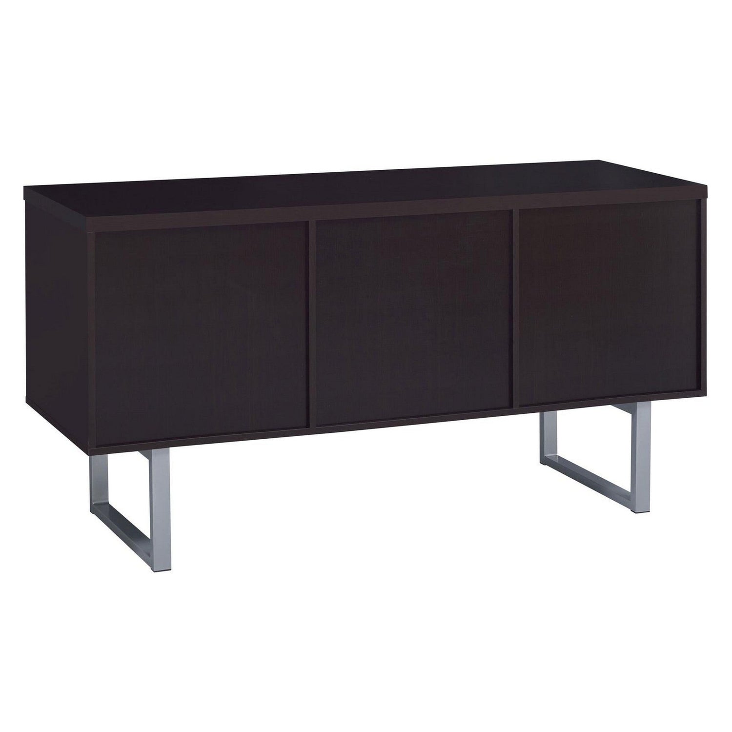 Lawtey 5-drawer Credenza with Adjustable Shelf Cappuccino 801522