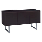 Lawtey 5-drawer Credenza with Adjustable Shelf Cappuccino 801522