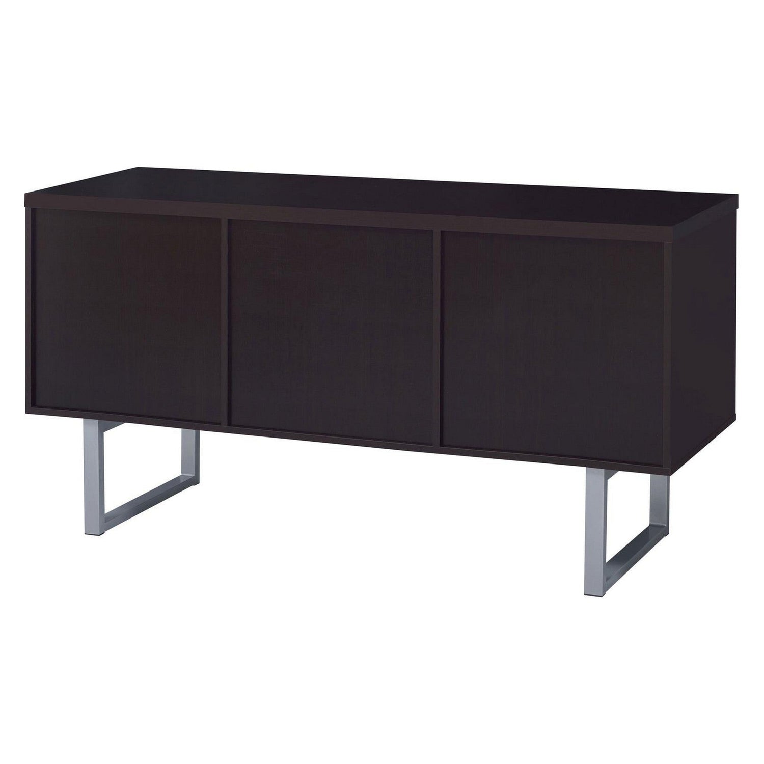 Lawtey 5-drawer Credenza with Adjustable Shelf Cappuccino 801522