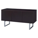 Lawtey 5-drawer Credenza with Adjustable Shelf Cappuccino 801522