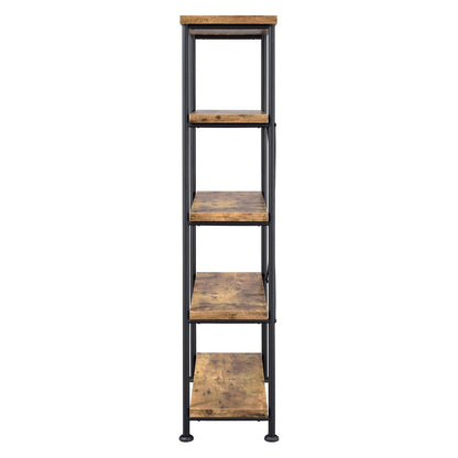 Analiese 4-shelf Bookcase Antique Nutmeg 801542