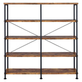 Analiese 4-shelf Open Bookcase Antique Nutmeg 801543