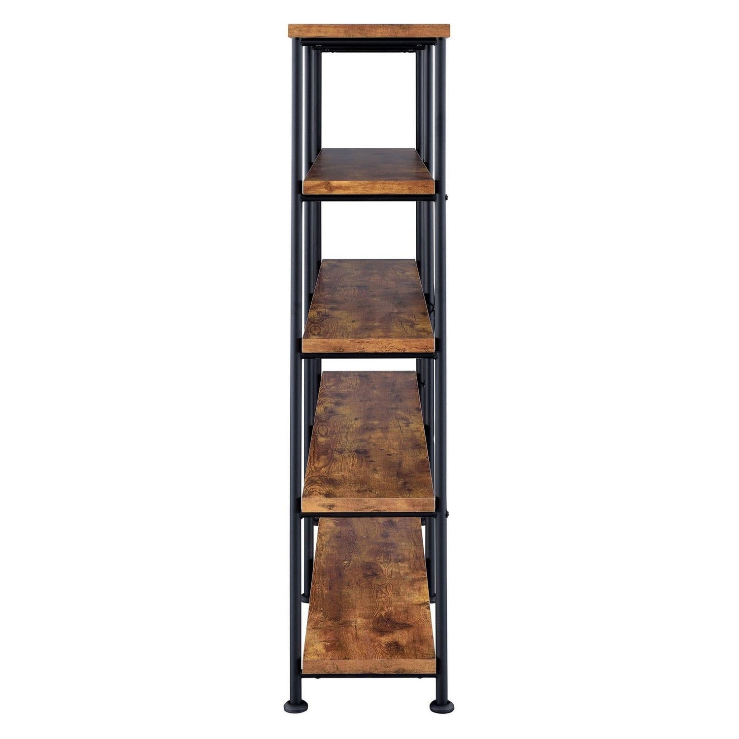 Analiese 4-shelf Open Bookcase Antique Nutmeg 801543