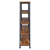 Analiese 4-shelf Open Bookcase Antique Nutmeg 801543