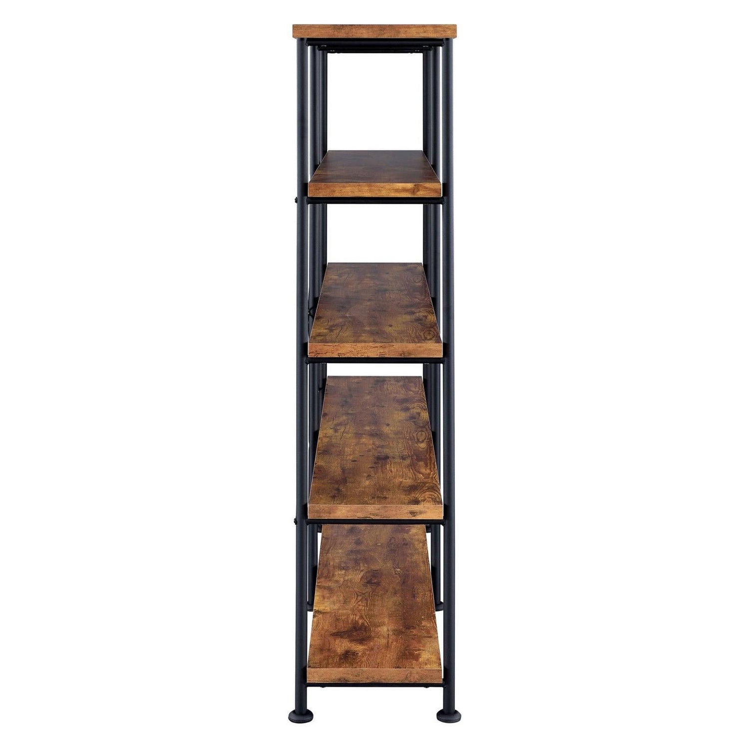 Analiese 4-shelf Open Bookcase Antique Nutmeg 801543