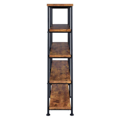 Analiese 4-shelf Open Bookcase Antique Nutmeg 801543