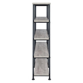 Analiese 4-shelf Open Bookcase Grey Driftwood 801544