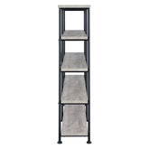 Analiese 4-shelf Open Bookcase Grey Driftwood 801544