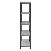 Analiese 4-shelf Bookcase Grey Driftwood 801546