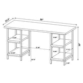 Kemper 4-shelf Writing Desk Salvaged Cabin 801551