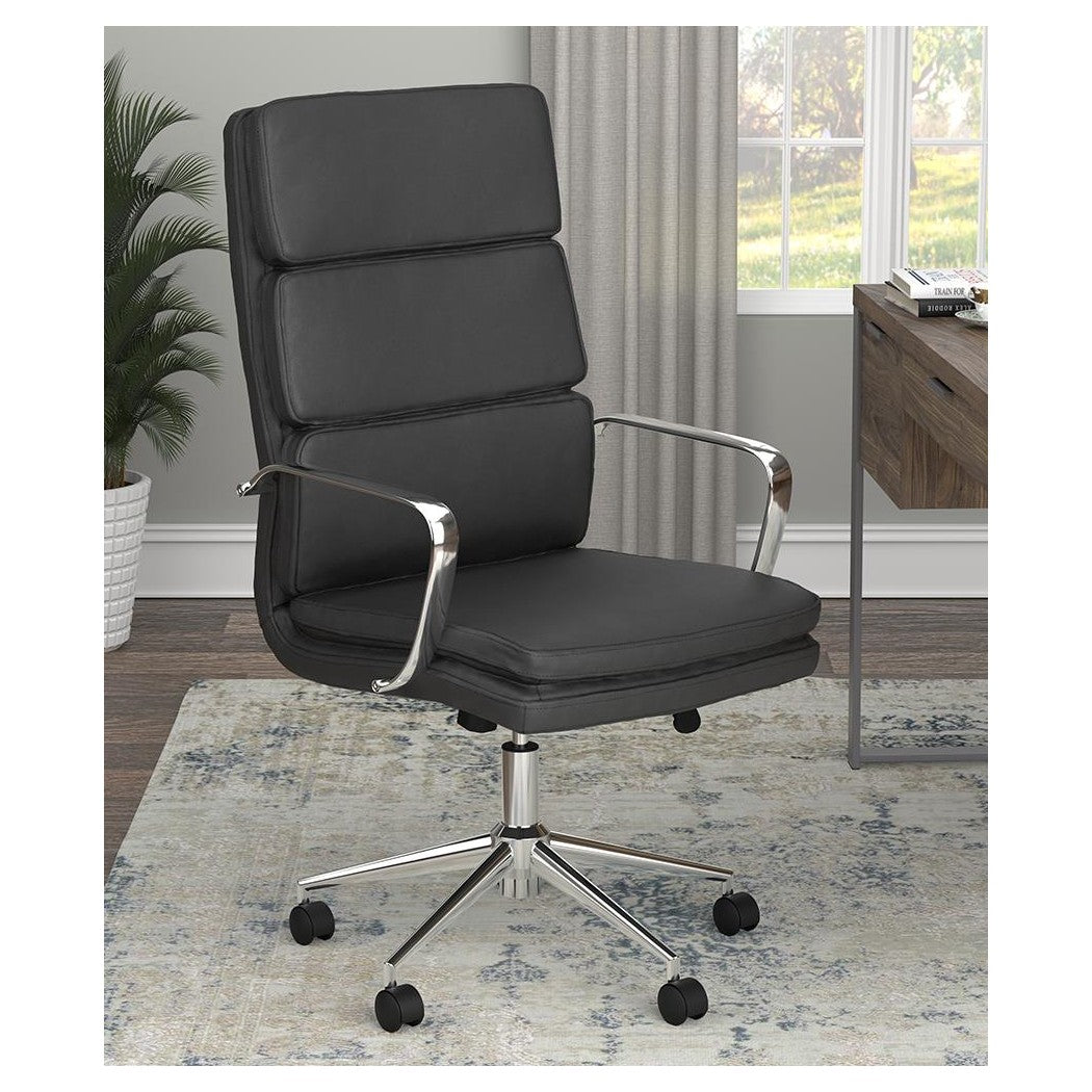 Ximena High Back Upholstered Office Chair Black 801744