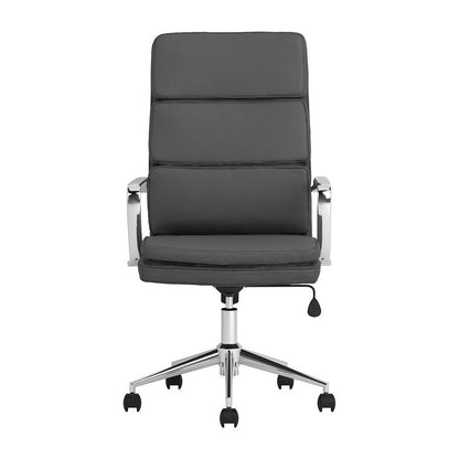 Ximena High Back Upholstered Office Chair Grey 801745