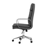 Ximena High Back Upholstered Office Chair Grey 801745