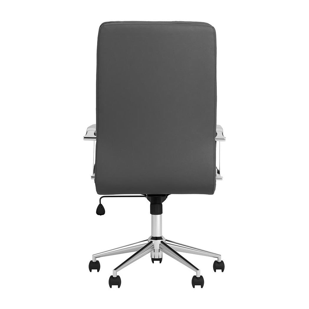 Ximena High Back Upholstered Office Chair Grey 801745