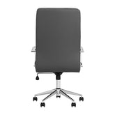 Ximena High Back Upholstered Office Chair Grey 801745