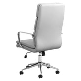 Ximena High Back Upholstered Office Chair White 801746