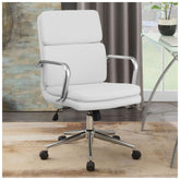 Ximena Standard Back Upholstered Office Chair White 801767