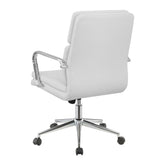 Ximena Standard Back Upholstered Office Chair White 801767