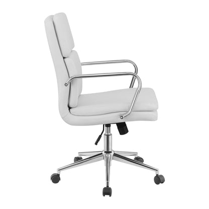 Ximena Standard Back Upholstered Office Chair White 801767