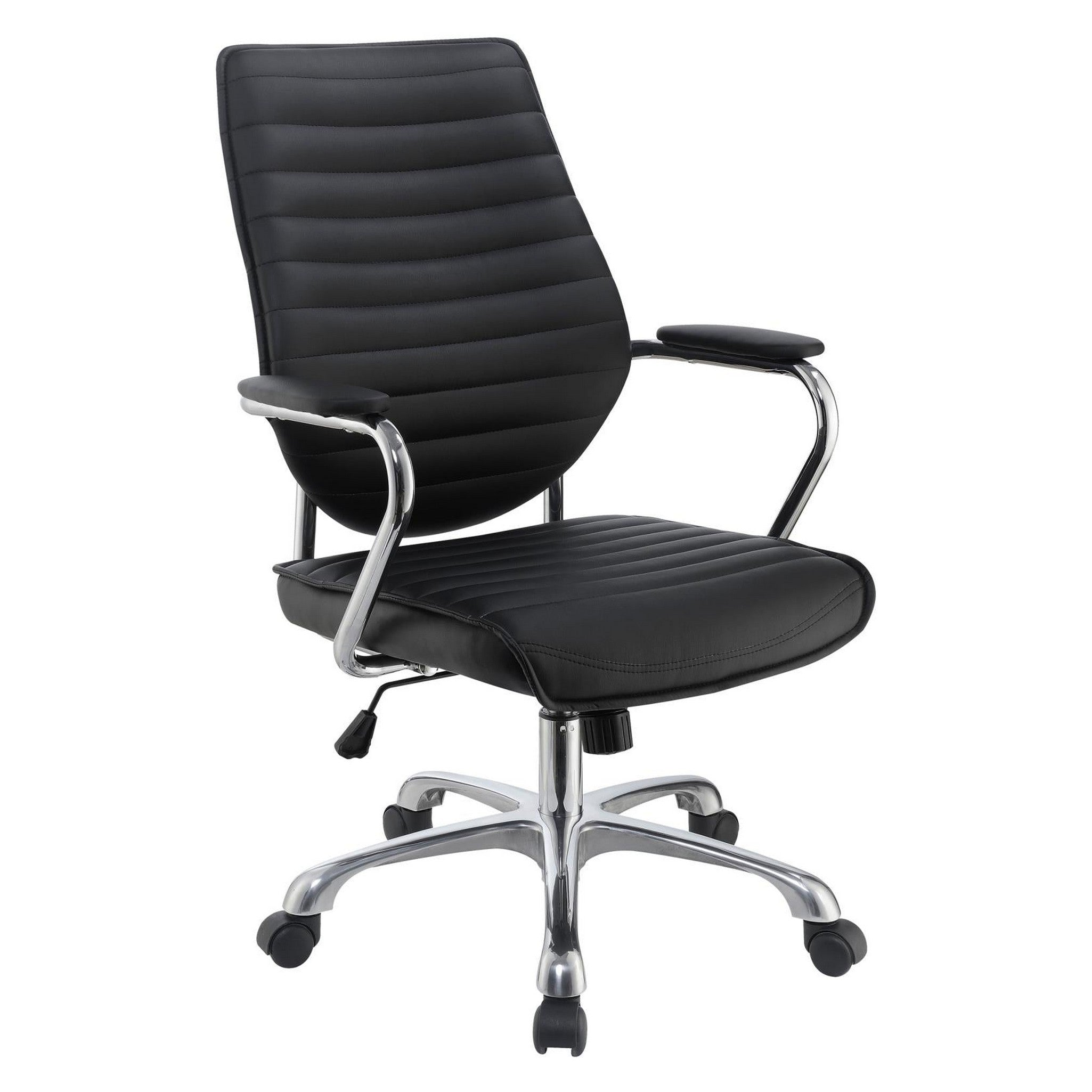 Chase High Back Office Chair Black and Chrome 802269