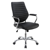 Chase High Back Office Chair Black and Chrome 802269