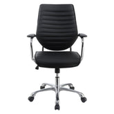 Chase High Back Office Chair Black and Chrome 802269