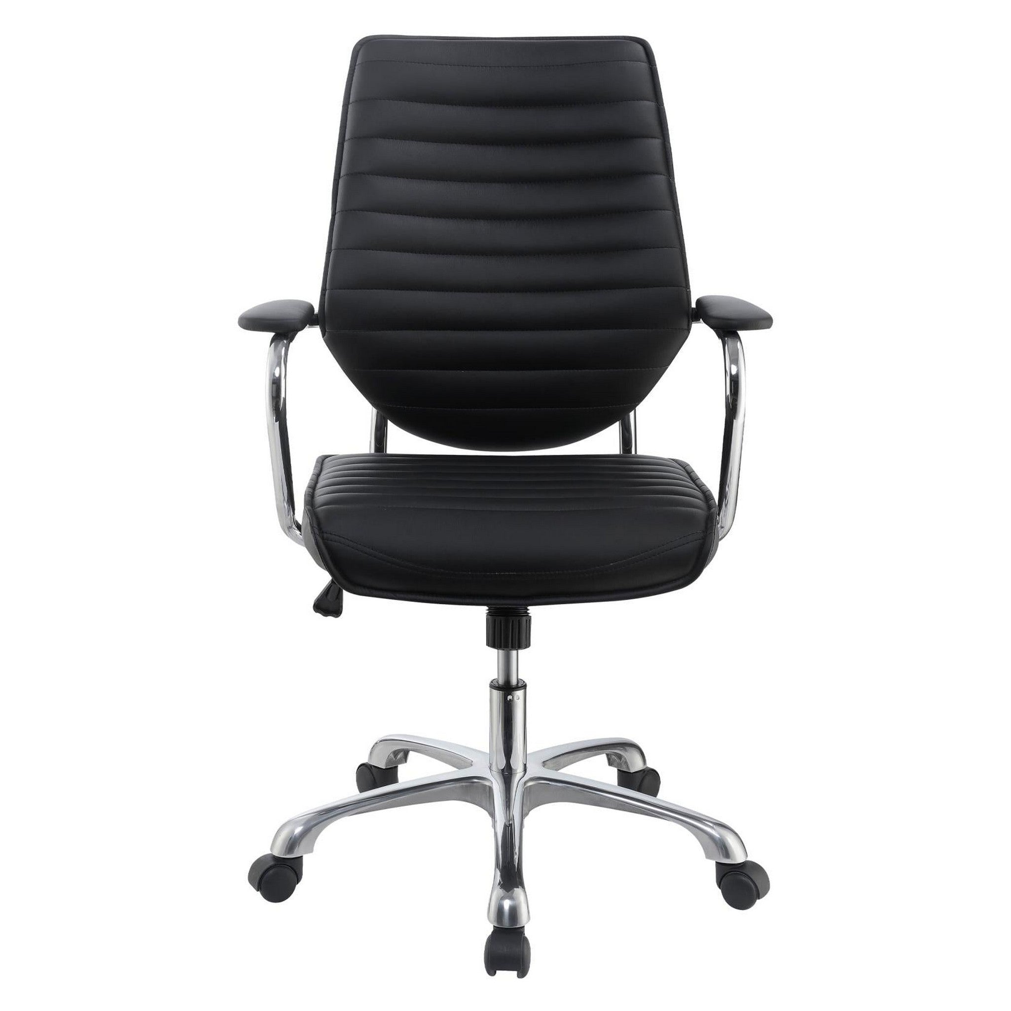 Chase High Back Office Chair Black and Chrome 802269