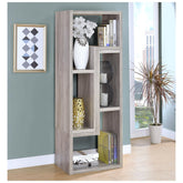 Velma Convertable Bookcase and TV Console Grey Driftwood 802330