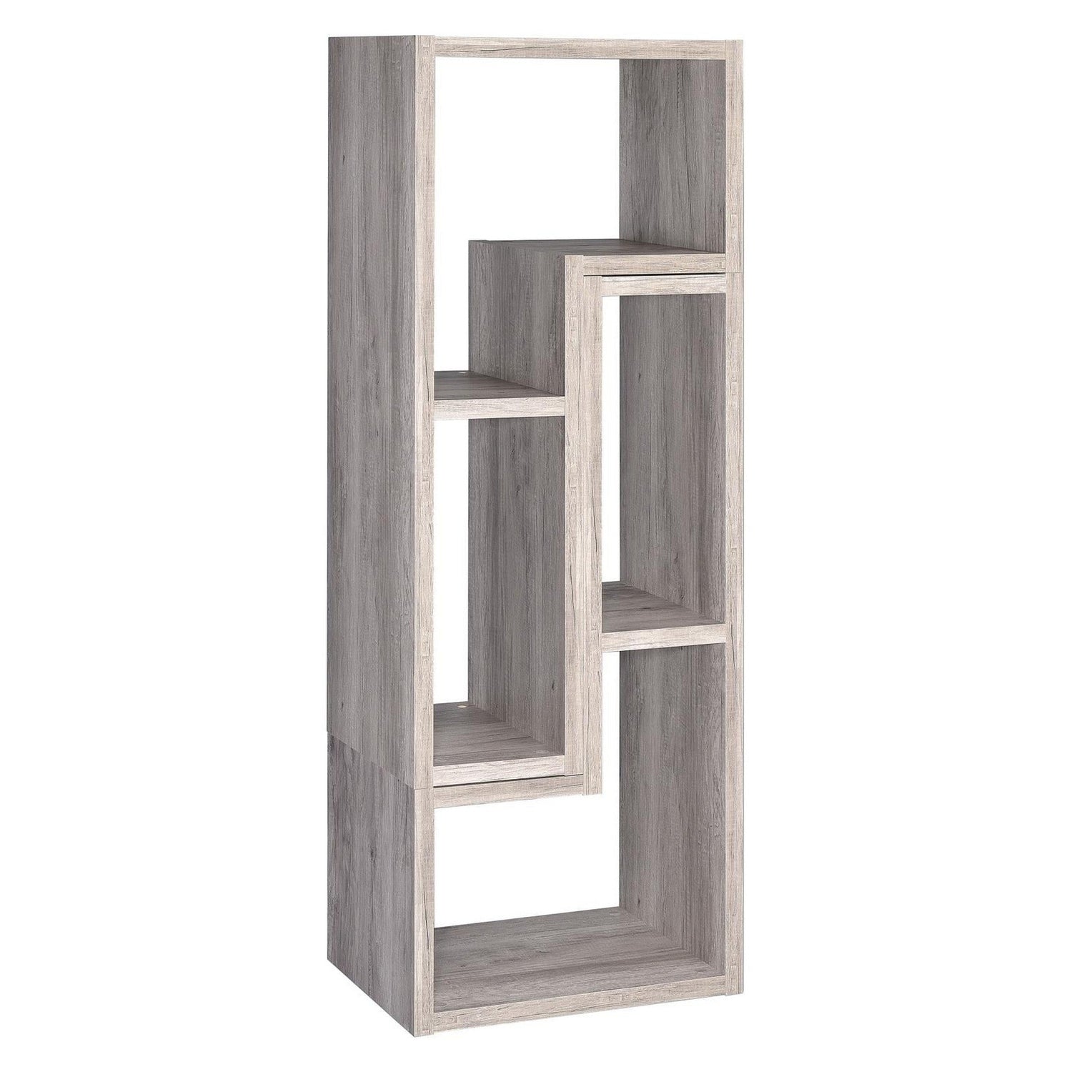 Velma Convertable Bookcase and TV Console Grey Driftwood 802330