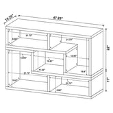 Velma Convertable Bookcase and TV Console Grey Driftwood 802330