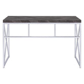 Grimma Writing Desk Rustic Grey Herringbone 802611