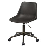 Carnell Adjustable Height Office Chair with Casters Brown and Rustic Taupe 803378