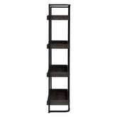 Ember 4-shelf Bookcase Dark Oak and Sandy Black 803412