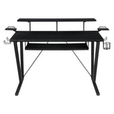 Tech Spec Tech Spec Gaming Desk with Cup Holder Gunmetal 804436