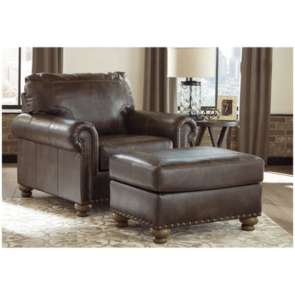 Nicorvo Chair and Ottoman Ash-80505U2