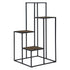 Rito 4-tier Display Shelf Rustic Brown and Black 805670