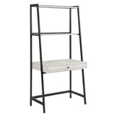 Pinckard 3-piece Ladder Desk Set Grey Stone Herringbone and Black 805801-S3