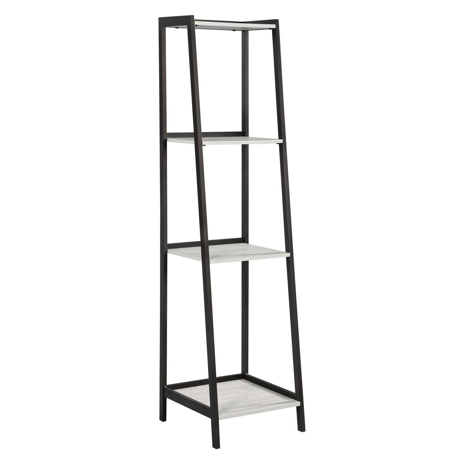 Pinckard 3-piece Ladder Desk Set Grey Stone Herringbone and Black 805801-S3