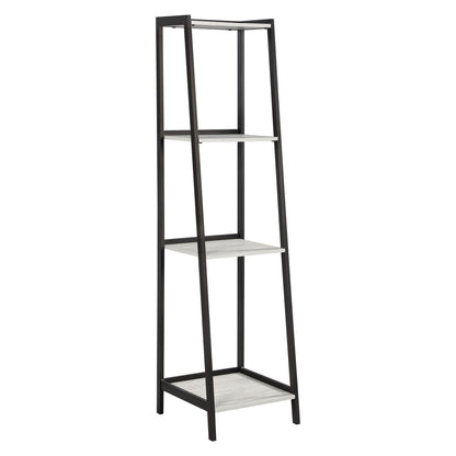 Pinckard 3-piece Ladder Desk Set Grey Stone Herringbone and Black 805801-S3