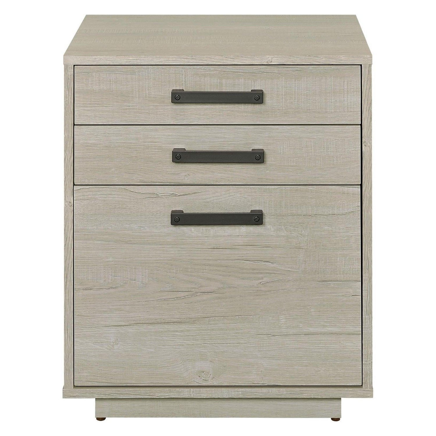 Loomis 3-drawer Square File Cabinet Whitewashed Grey 805882