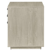 Loomis 3-drawer Square File Cabinet Whitewashed Grey 805882