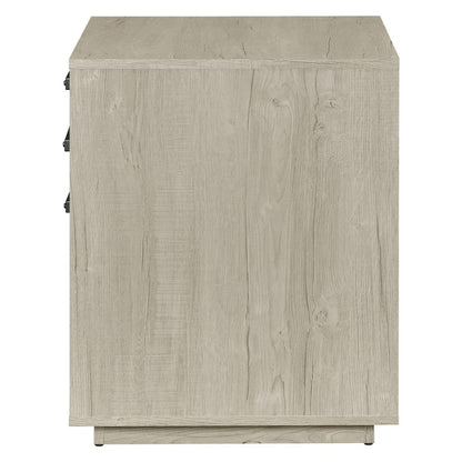 Loomis 3-drawer Square File Cabinet Whitewashed Grey 805882